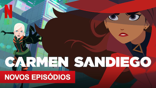 Capa da série animada Carmen Sandiego